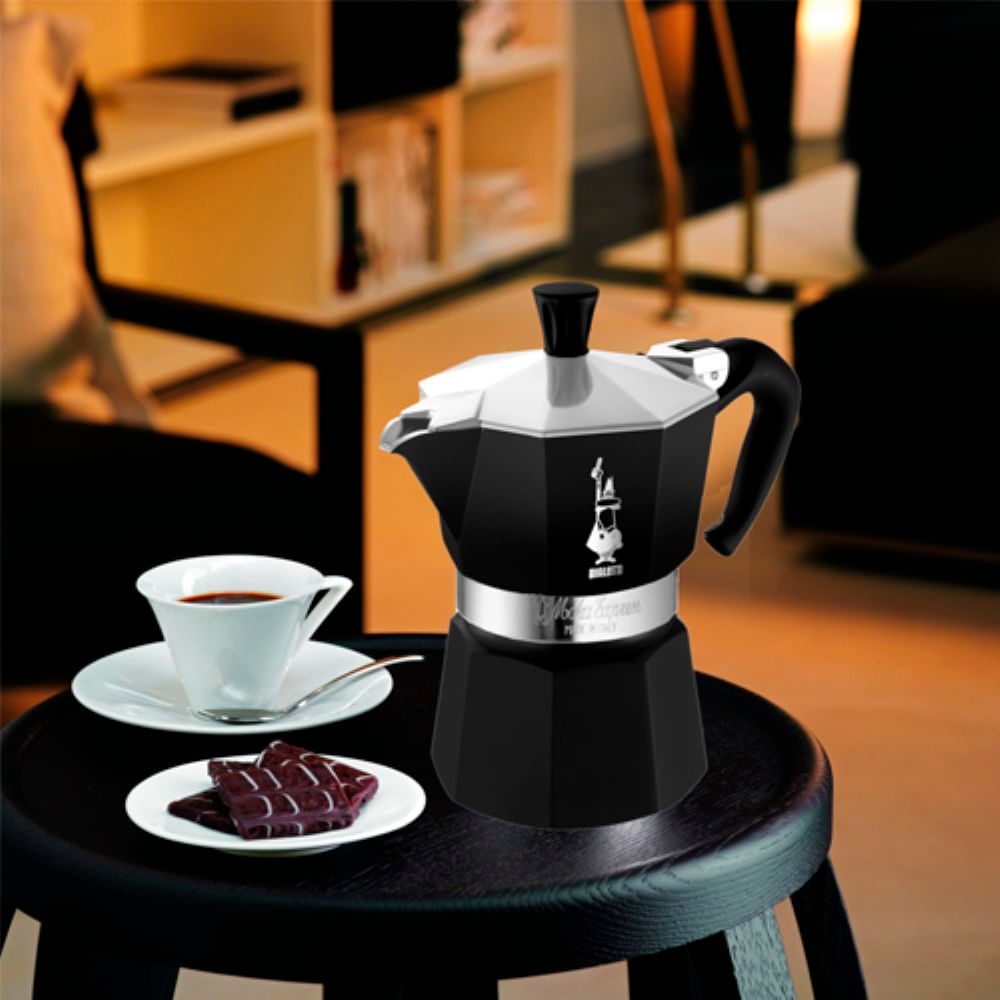 Cafeteira Italiana Moka Express Preta - 300ml | Openbox2