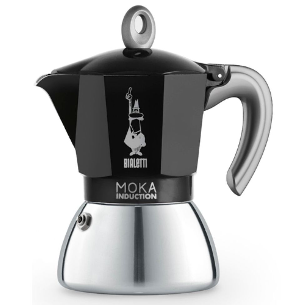 MOKA① Cafeteira Bialetti Moka Induction 6 xícaras Preta | Openbox2