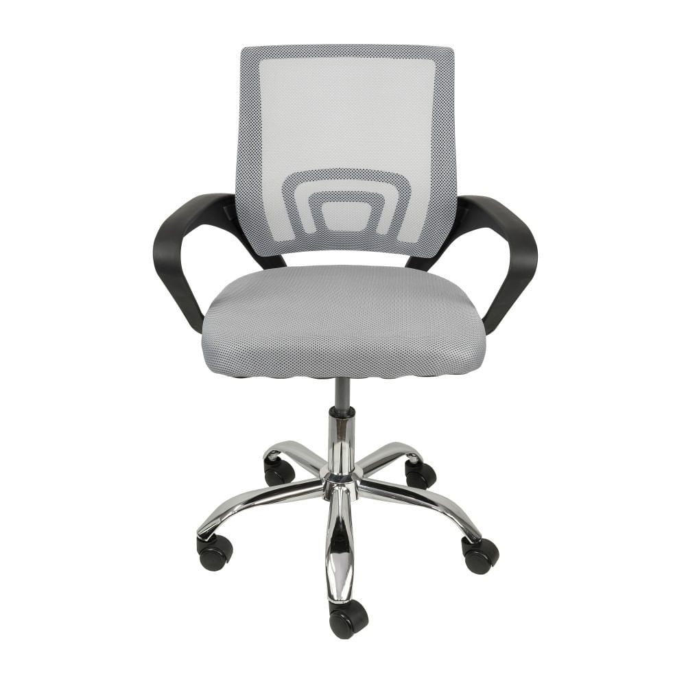 COMPACT LO CHAIR 02 basque “gray stripe” Cadeira Office Tok Baixa com Rodizio Cinza