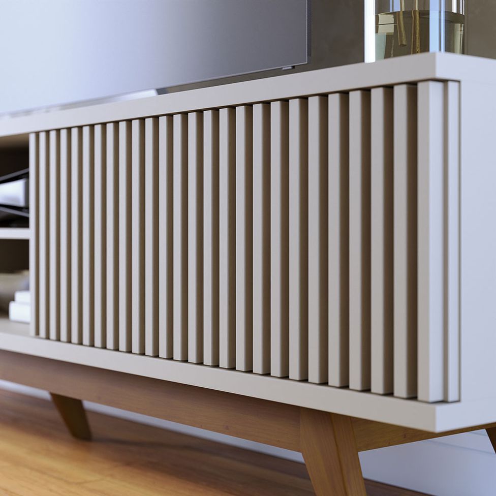 Rack Fortaleza com 4 Portas Off White