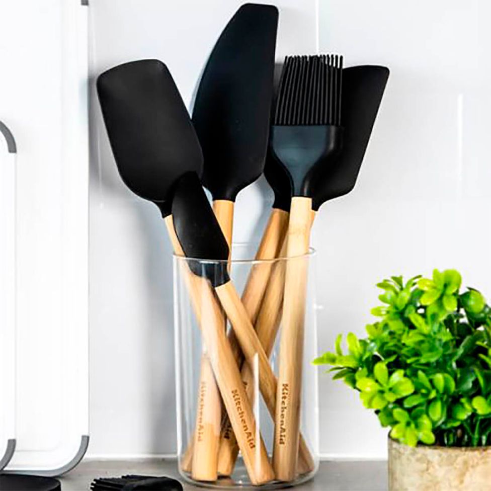 Pincel de Alinhavo Bambu Ecológico Cozinha Preto KitchenAid