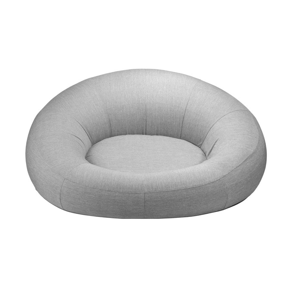 Puff Like Inflável Cinza