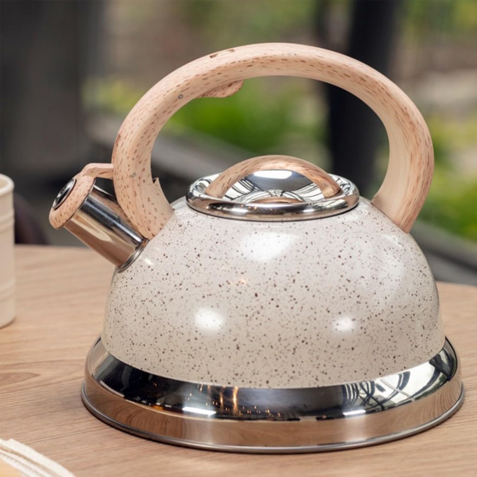 甕 信楽焼 エリー 222 Chaleira Roma com Apito e Fundo de Indução Vanilla 2,7L | Openbox2